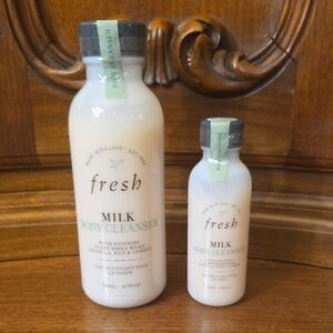 2x Fresh Milk Body Cleanser, 8.7 & 2.5oz--New/Sealed